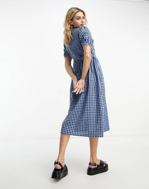 Monki hotsell gingham dress