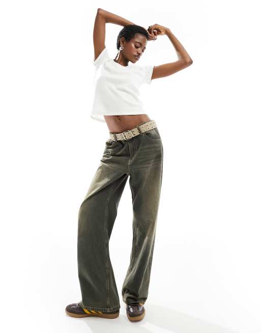 Women's Cotton Scoop Neck Crop Top - Short Sleeve Basic Shirt, White Small - View #7