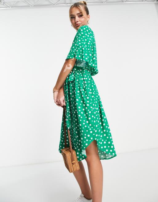 Green spot shirt on sale dress