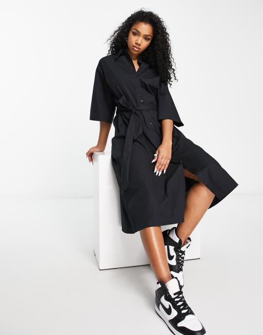 Monki belted shirt outlet dress