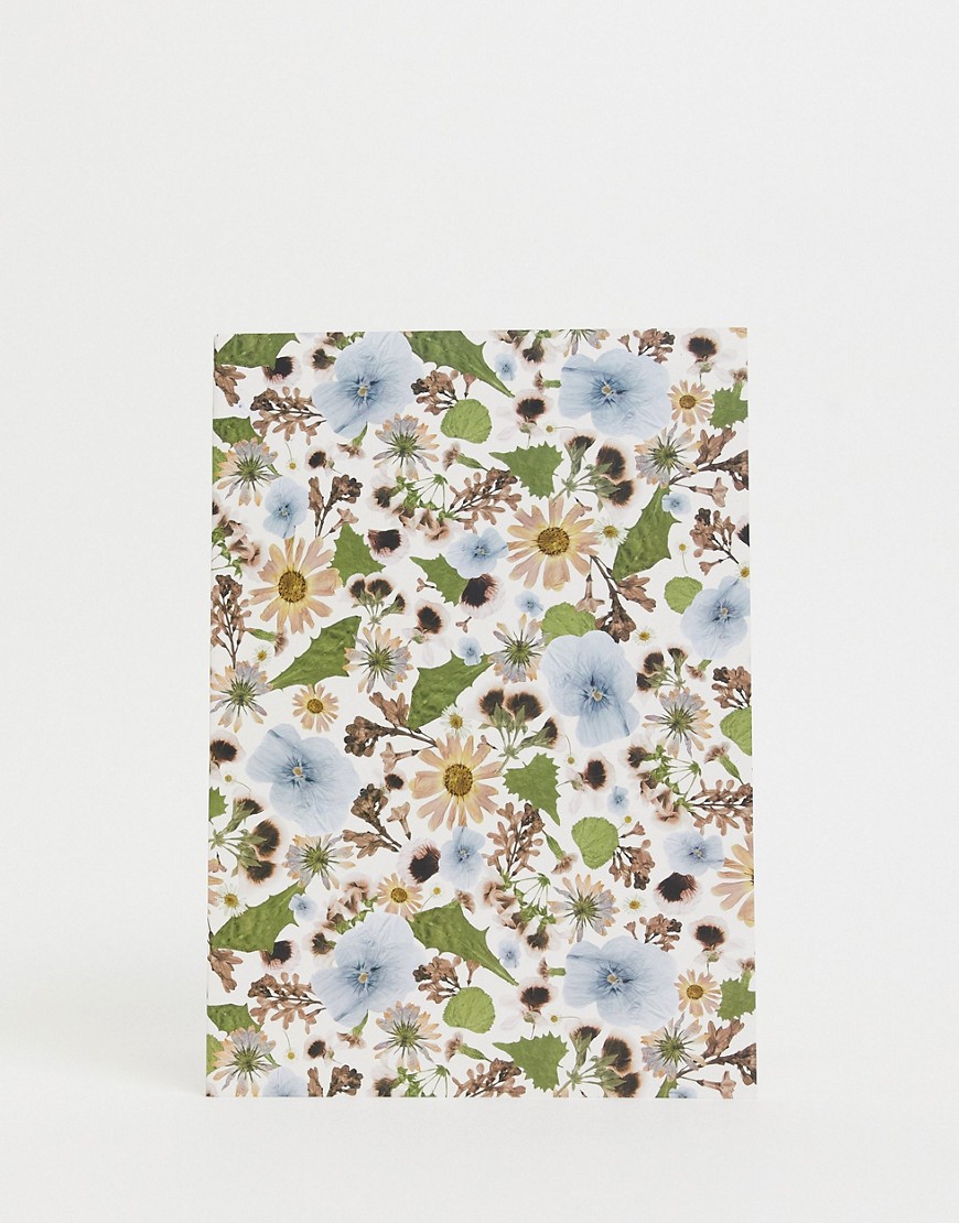 Monki - Signe - Notesbog med blomstermønster-Multifarvet