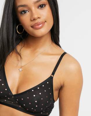 mesh black bralette