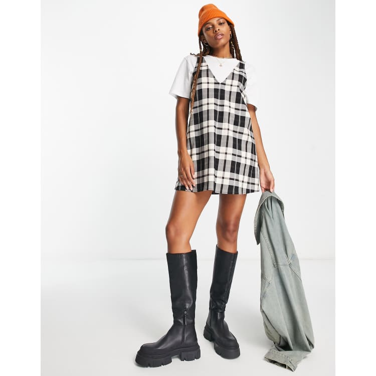 ワンピース Becky check mini dress AM1289 ANDMARY】Becky check mini dress