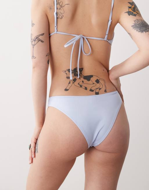 Monki - Slip bikini azzurri, 4 di 4