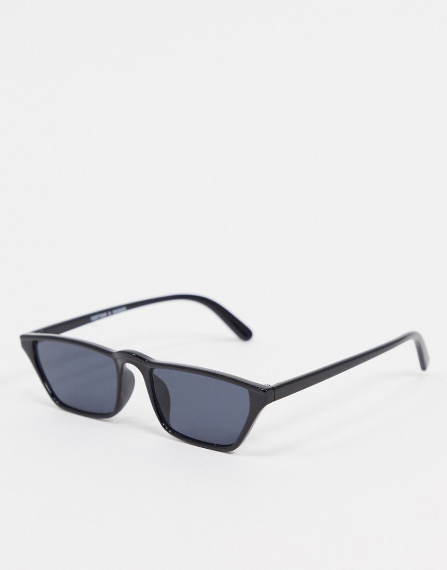 Monki - Små 90er solbriller-Sort
