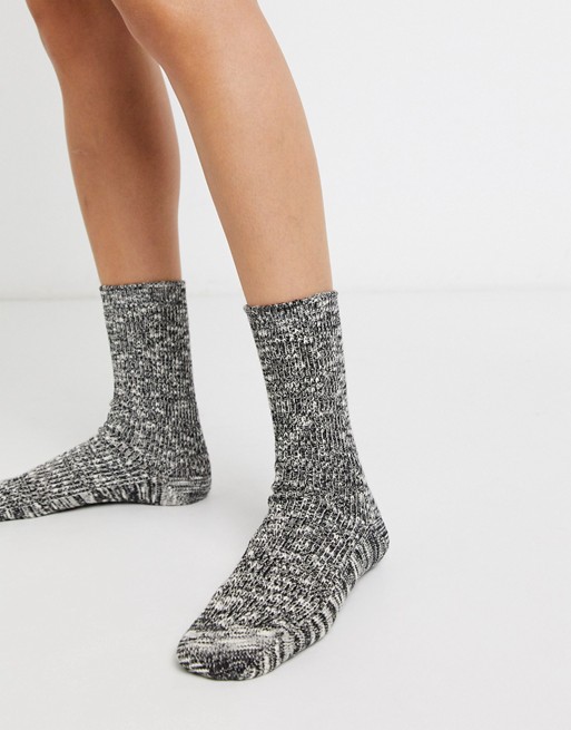 Monki socks in grey melange