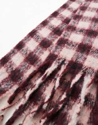 Monki Soft Chunky Scarf In Multi