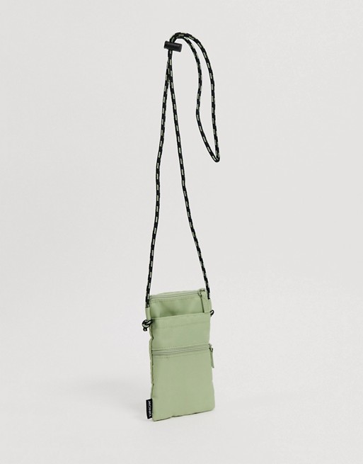 Monki Soleil phone neck case in sage green