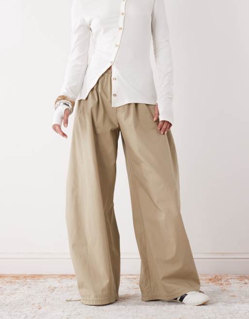 Monki – Spodnie z balonowymi nogawkami w kolorze khaki, 2 z 5