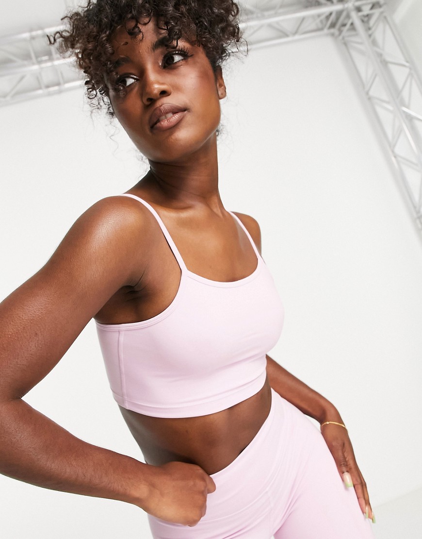 Monki sports singlet top in light pink - part of a set