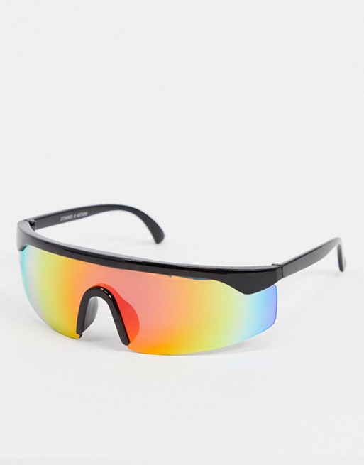 Monki sporty aviator sunglasses