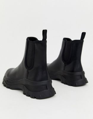Monki sporty Chelsea boots in black | ASOS