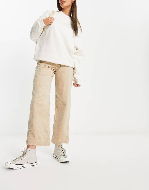 Women Corduroy Pants Casual Fall Straight Leg High Waist Trousers with  Pockets Streetwear Aesthetic Clothes (Khaki, XS) at  Women's Clothing  store