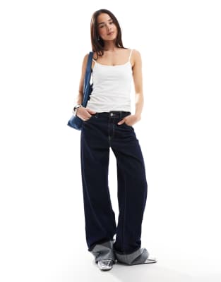 Monki Strappy Tank Top In White