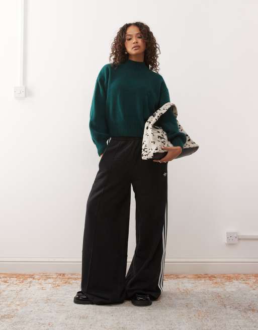 Monki – Strickpullover in Dunkelgrün mit Stehkragen, 2 von 4