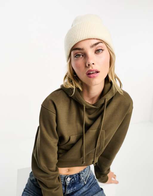 Monki - Strikket hue i beige, 4 af 4