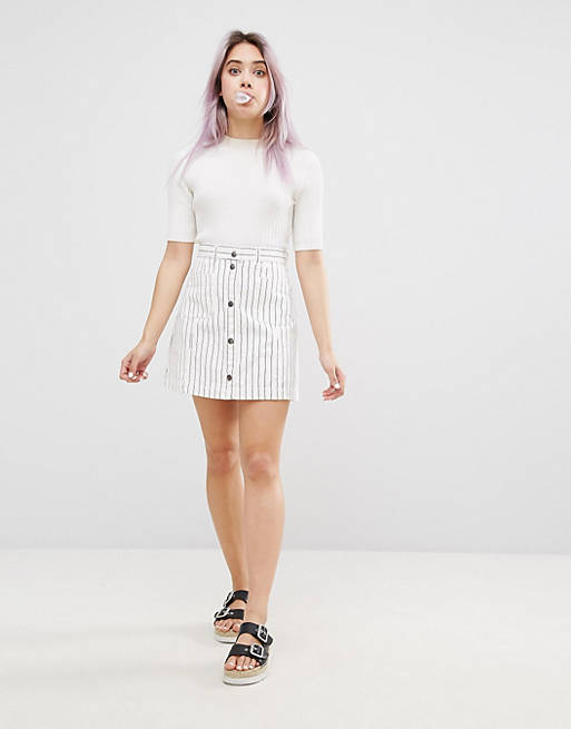 Monki Stripe Mini Skirt | ASOS