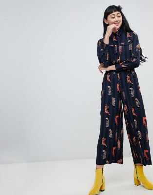 monki leopard jumpsuit