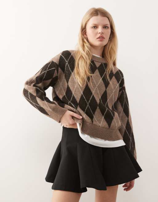 Monki – Svart minikjol med struktur, 2 av 5