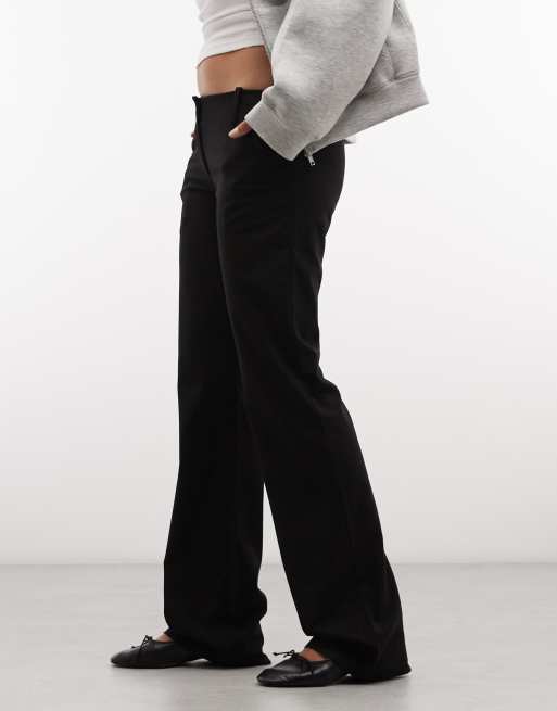 Monki – Svarta, raka byxor med ledig passform, 2 av 5