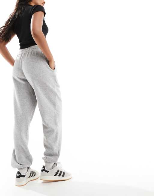 Monki sweatpants with cuffed hem in gray melange, 3 of 5