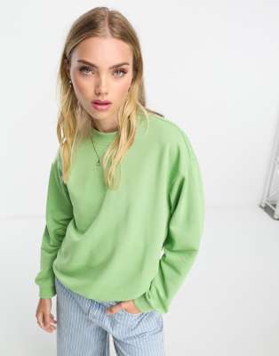 Dames warme modieuze herfst winter truien dames herfst winter ronde hals lange mouwen streep losse korte pullover trui truien voor vrouwen, Blauw, XL
