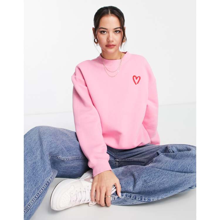 【BAON】Meku heart embroidery jumper I LOVE BAPE MONOGRAM WOOL MIX SWEATER LADIES – us.bape.com
