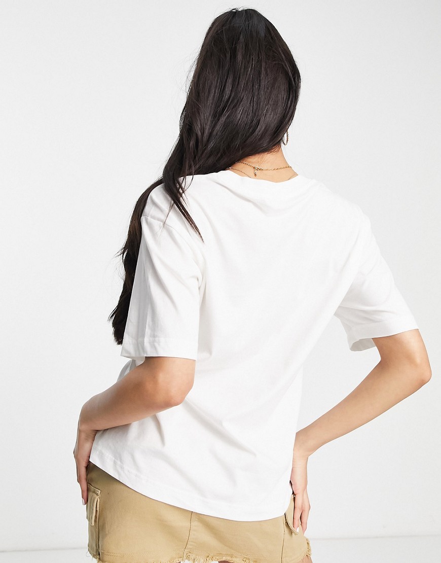 T-shirt bianca con stampa sul davanti-Bianco - Monki T-shirt donna  - immagine1