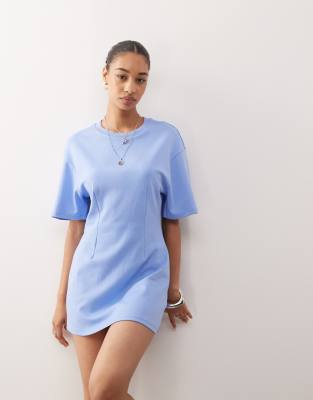 Monki T-shirt Dress With Cinched Waist