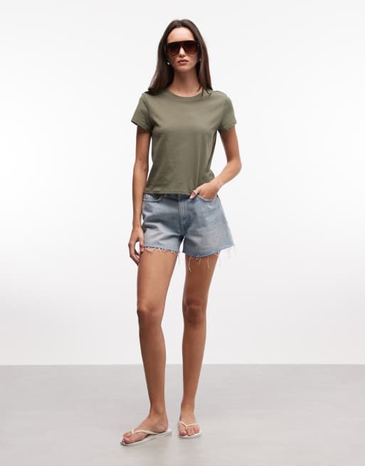 Monki – T-Shirt in Olivgrün, 2 von 4