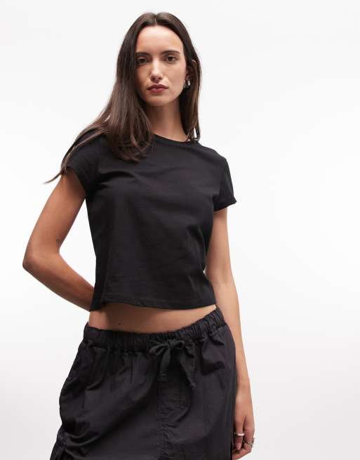 Monki - T-shirt nera, 2 di 4