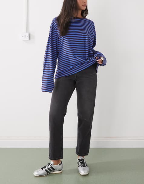 Monki Taiki high waist balloon leg jeans in black - view 1