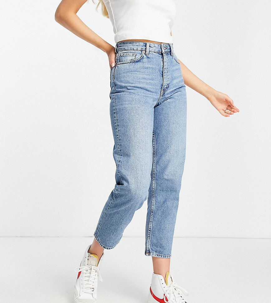 Monki Taiki high waist mom jeans with organic cotton in light blue