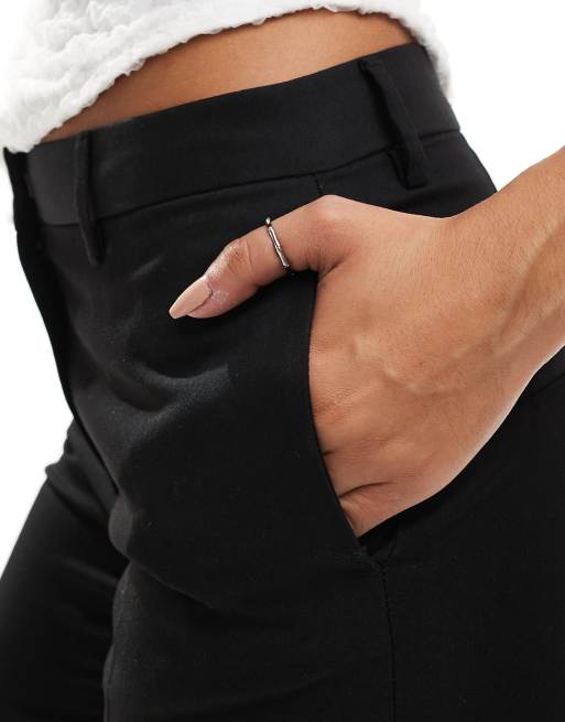 Monki tailored flare trousers in black, 2 of 5
