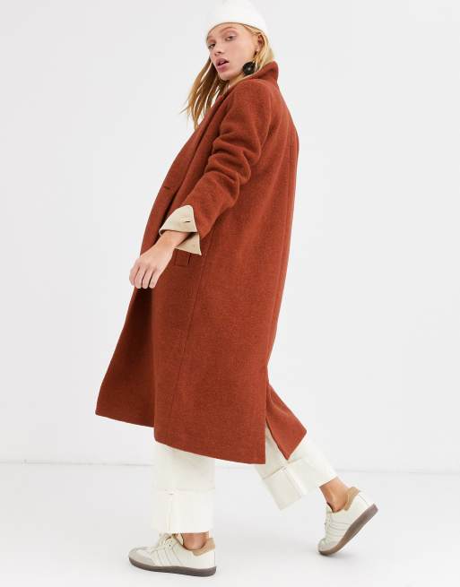 Miss selfridge outlet rust coat