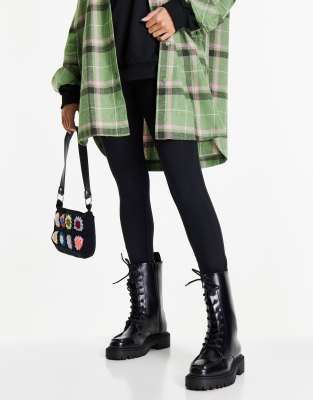 monki checkered boots
