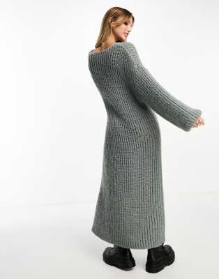 HERMÈS Knit Dress in Gray Wool - GINZA XIAOMA | Hermès