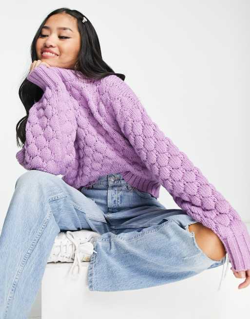 Lavender knit outlet sweater