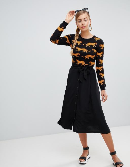 Asos monki midi on sale skirt