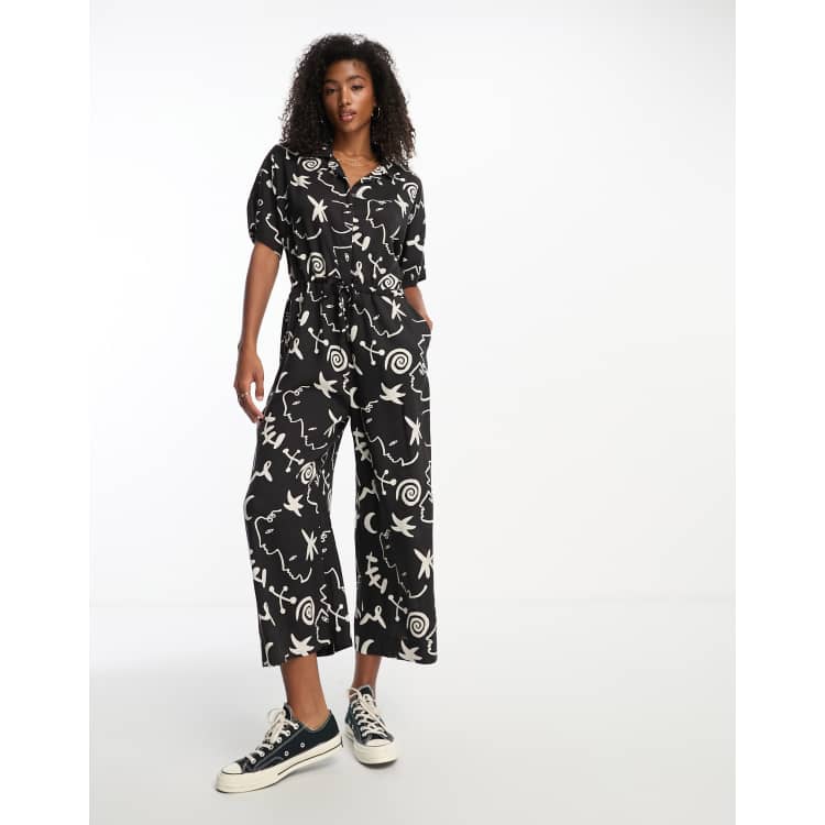 Monki hot sale face jumpsuit