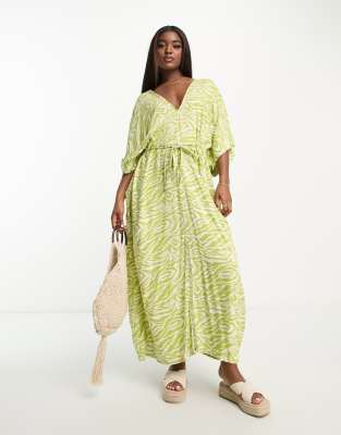 Green Kaftan Dress