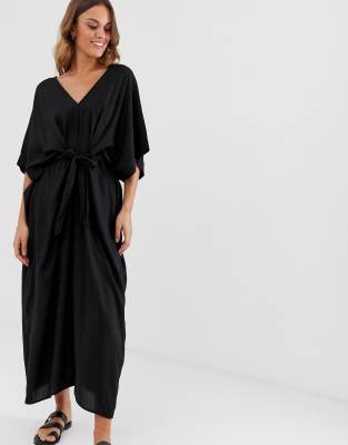 monki belted kaftan dress