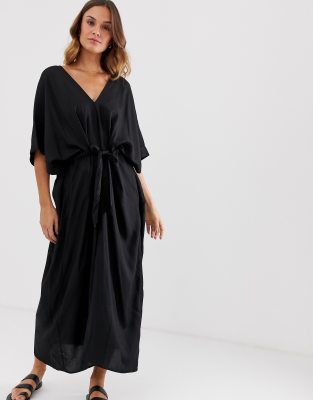 monki belted kaftan dress