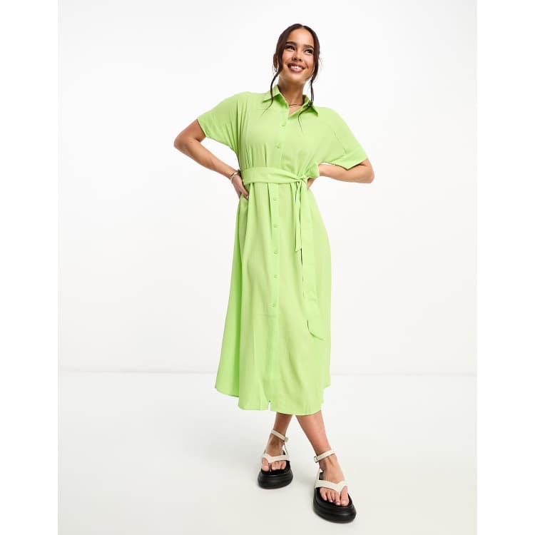 Belted shirt 2024 dress monki