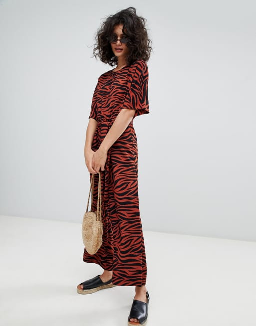 Monki Tiger Print Jumpsuit ASOS
