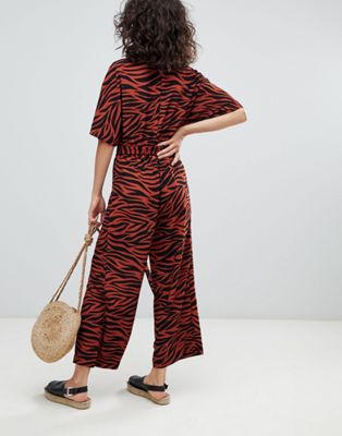 monki tiger print jumpsuit