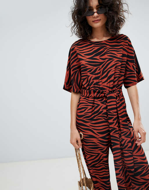 Monki sales tiger jumpsuit