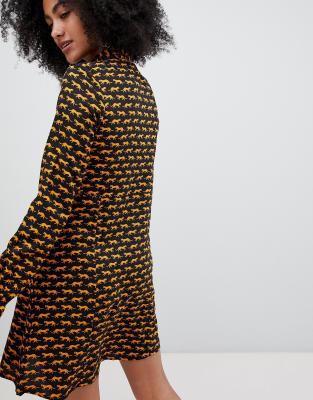 monki tiger print jumpsuit