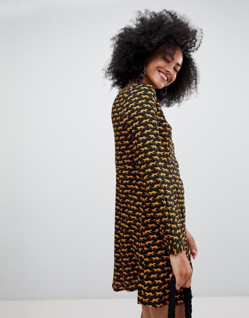 Tiger store shirt dress