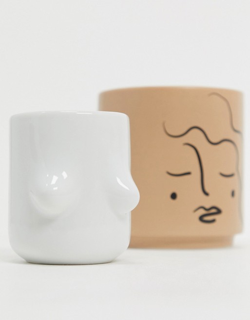 Monki Titti porcelain mug in multi